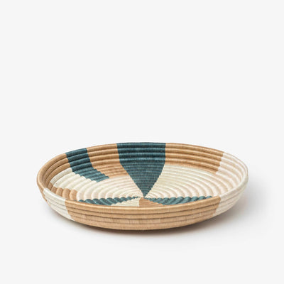 Prism Woven Bowls Coral & Teal - Medium