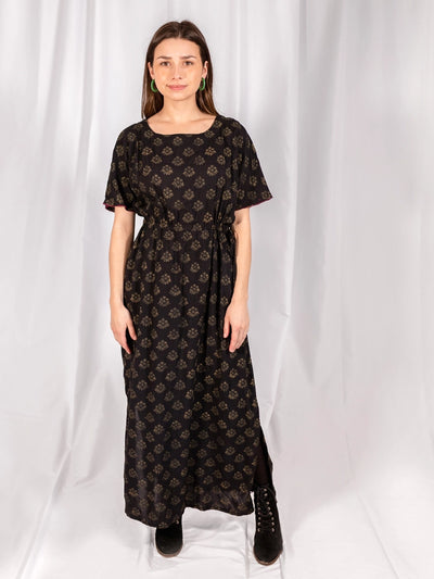 Aimee Maxi Dress - Floral Stamp Black