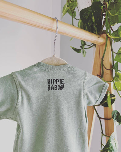 Euphoric Yeti Baby Bodysuit, Hippie baby outfit.