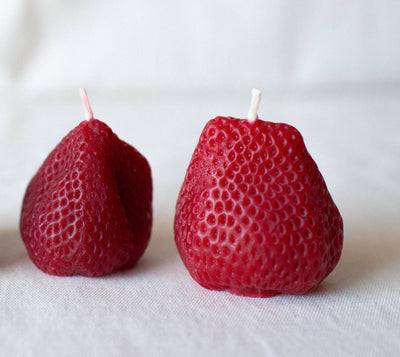 Beeswax Large Strawberry: Set of 2