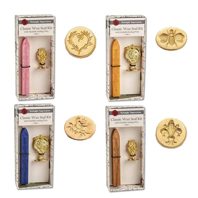 Florentine Brass Stamp  Wax Seal Kits - Bee