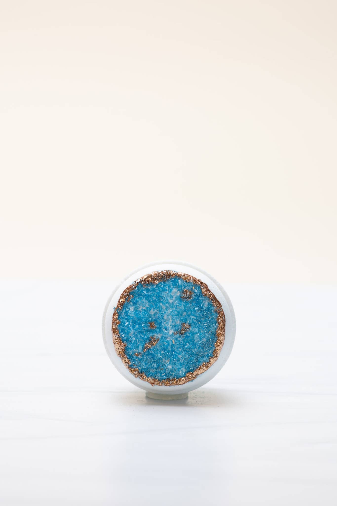 Crystal bath bomb - Turquoise, Blue + Gold