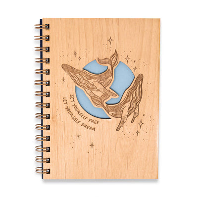 Hereafter - Set Yourself Free Wood Journal