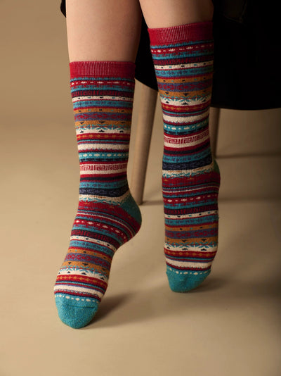 Alpaca Socks - Faire Isle