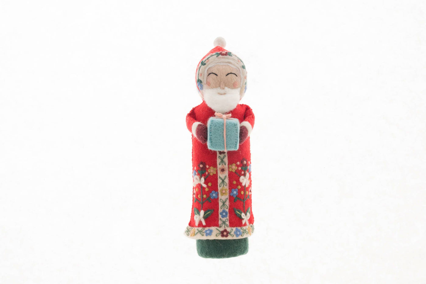 Santa Mantle Topper: White
