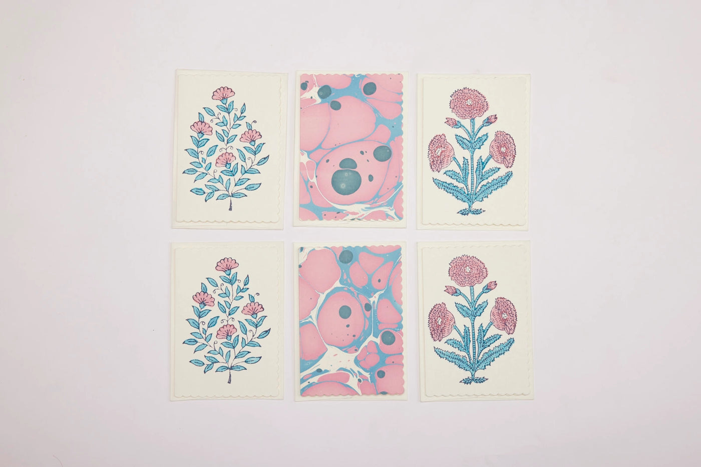 Boxed Artisan Notecard Set - Malika Sky