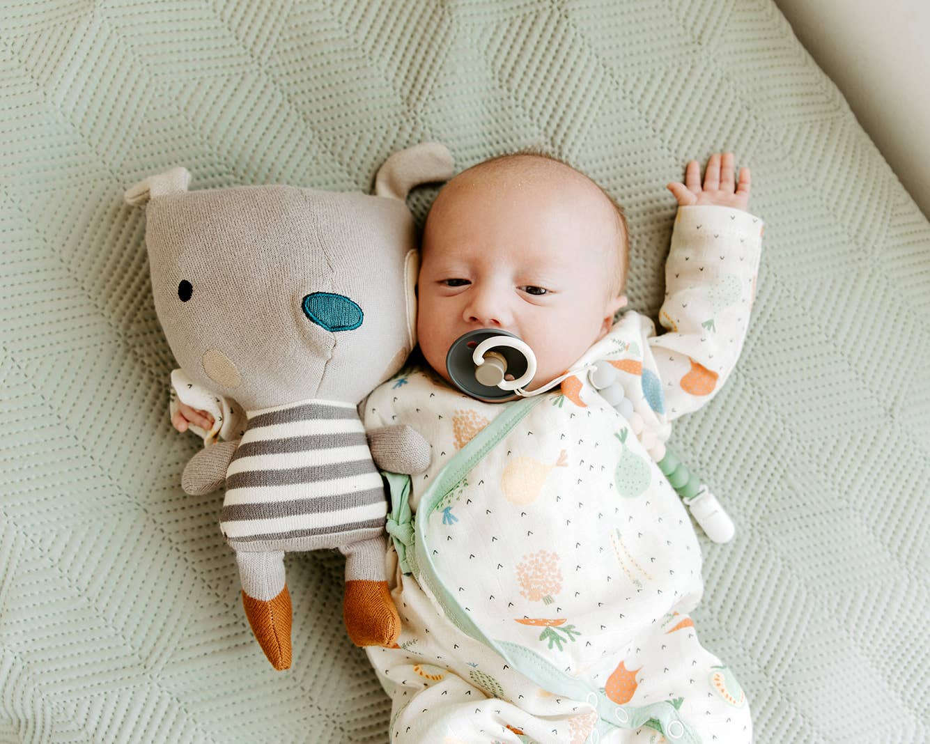 Veggie Baby Kimono Romper (Organic Muslin)