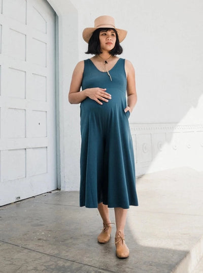 Lakeside Wide Leg Jumpsuit - Rich Teal