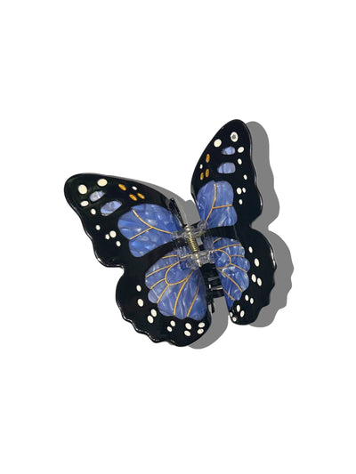 Hand-painted Monarch Butterfly Claw Hair Clip