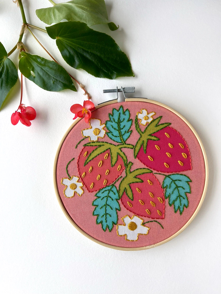 Strawberry Embroidery Kit