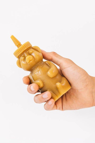 Beeswax Honey Bear Candle