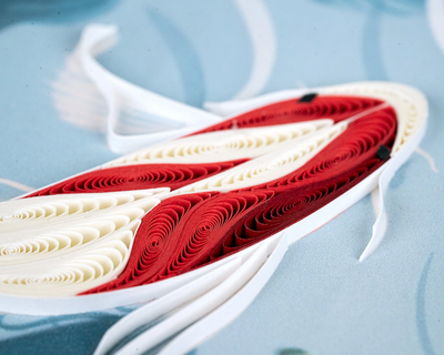 Two Koi Fish Quilling Card