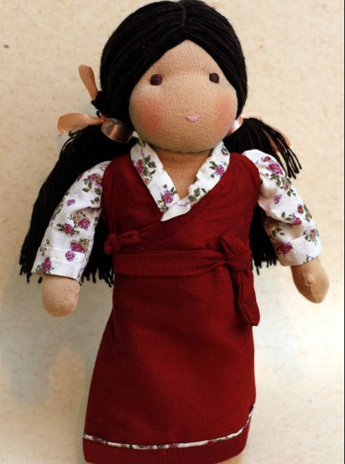 Handmade Waldorf Doll - Tenzin