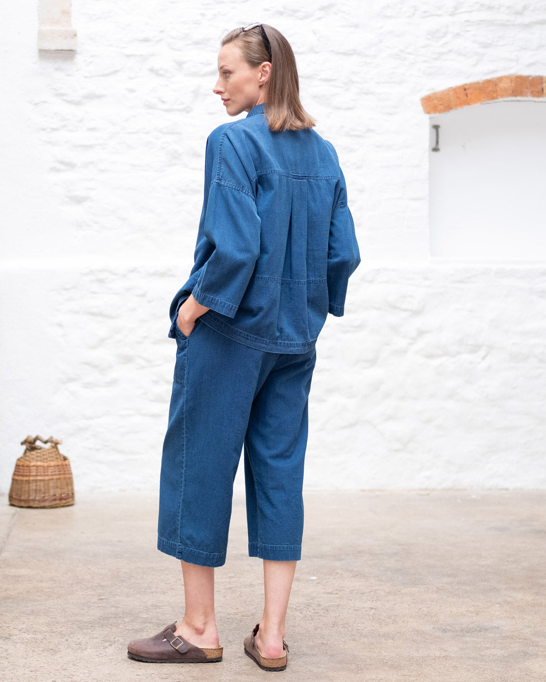 Anna Culottes - Textured Denim