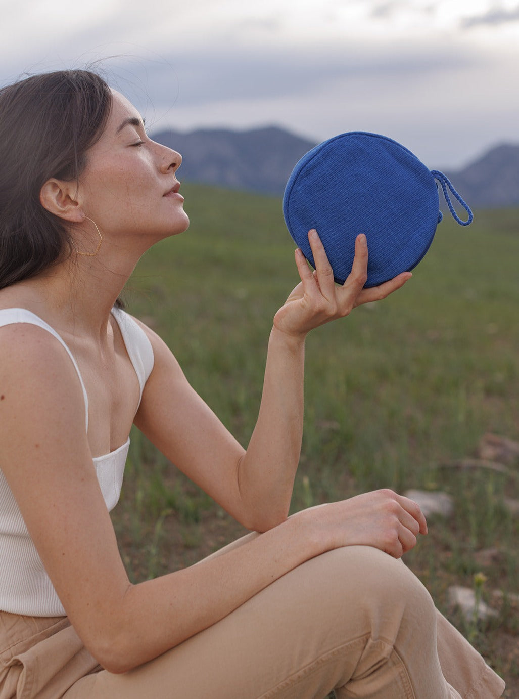 Handwoven Round Pouch