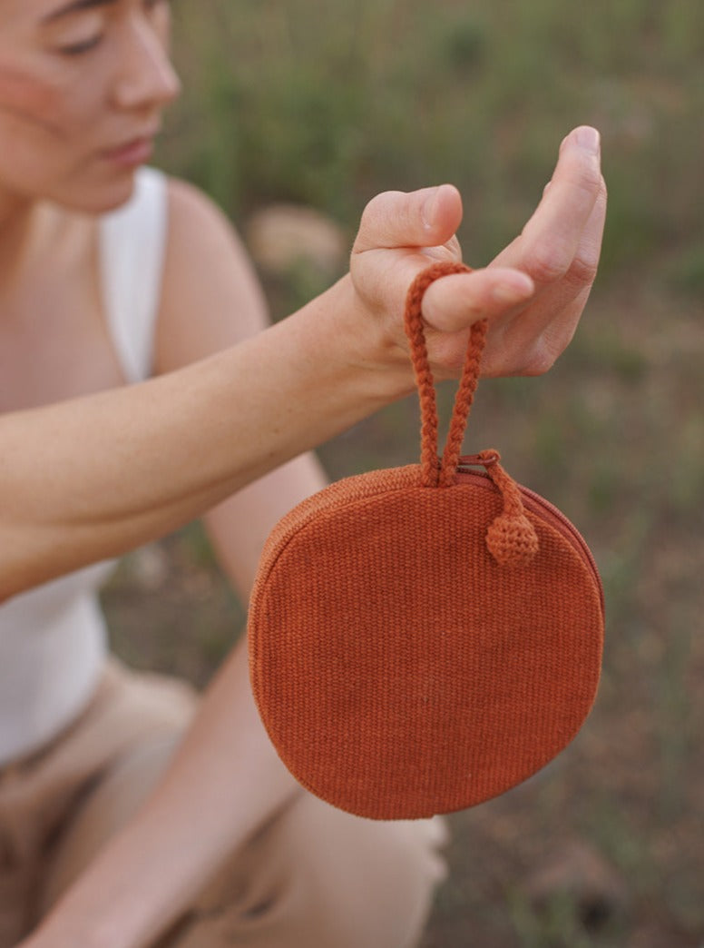 Handwoven Round Pouch