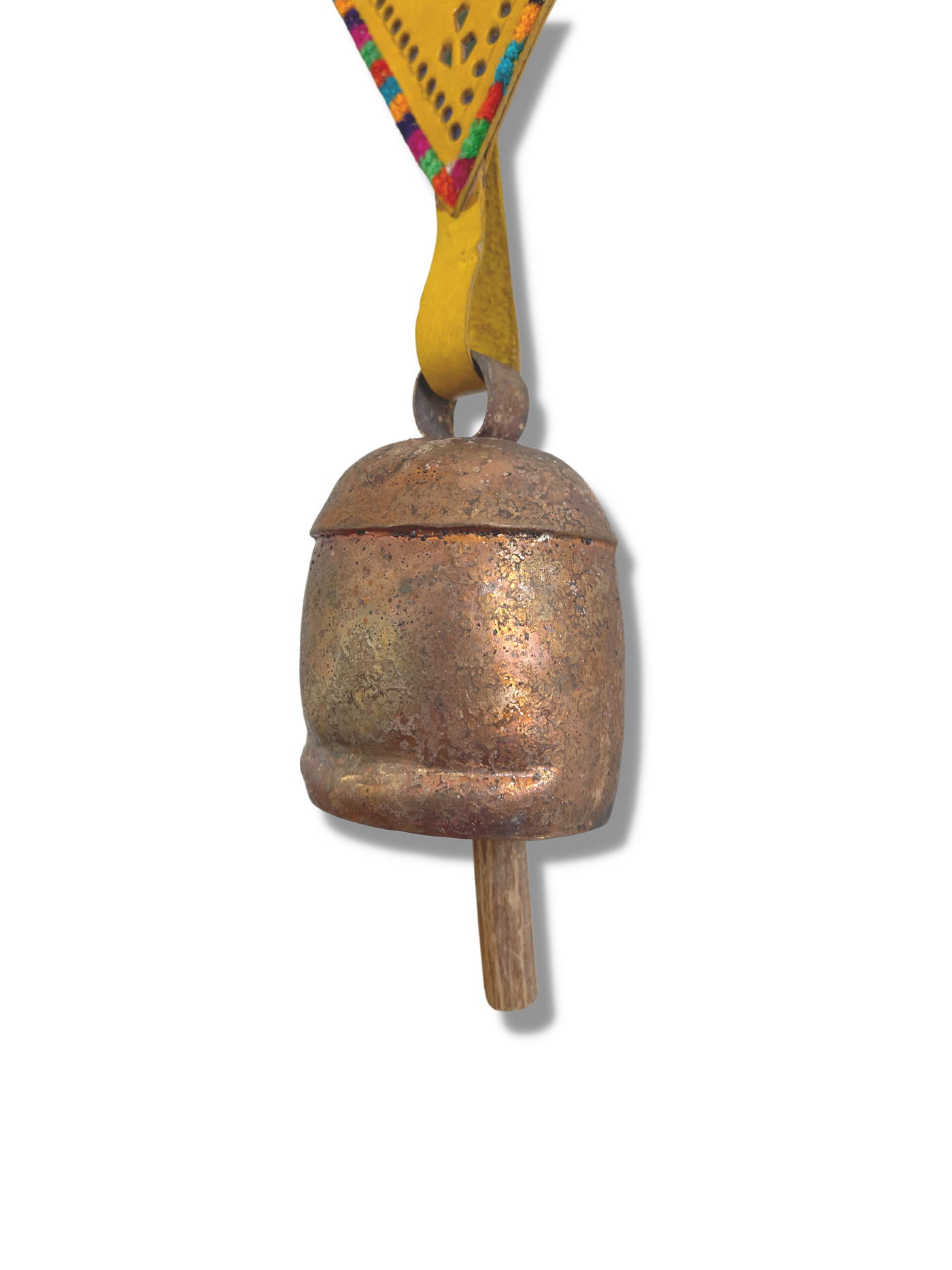 4" Copper Bell with Leather Hanger