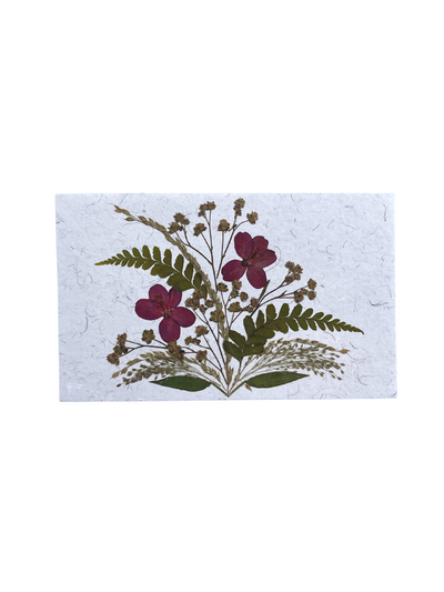 pressed flower card 