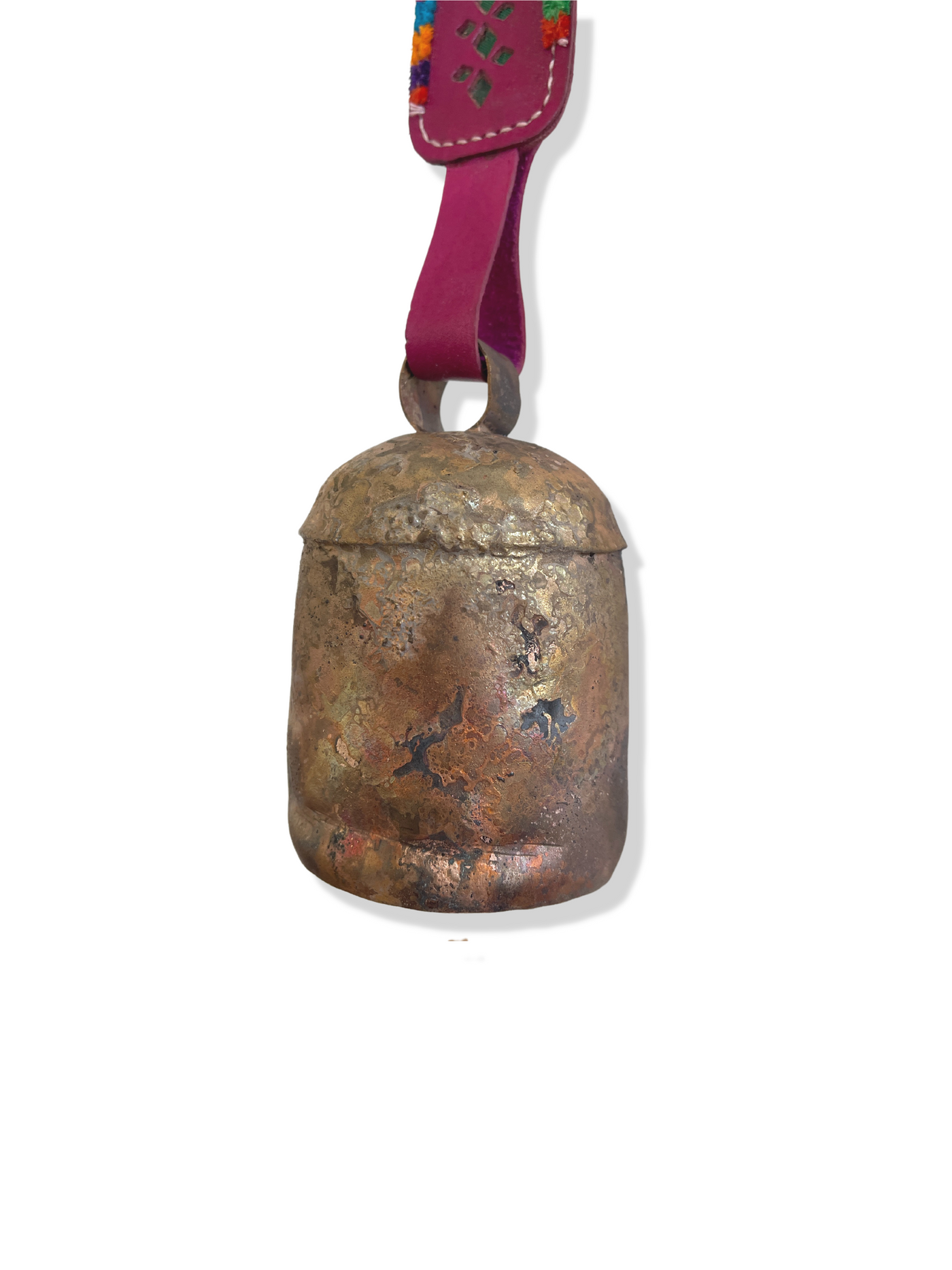 5" Copper Bell with Leather Hanger