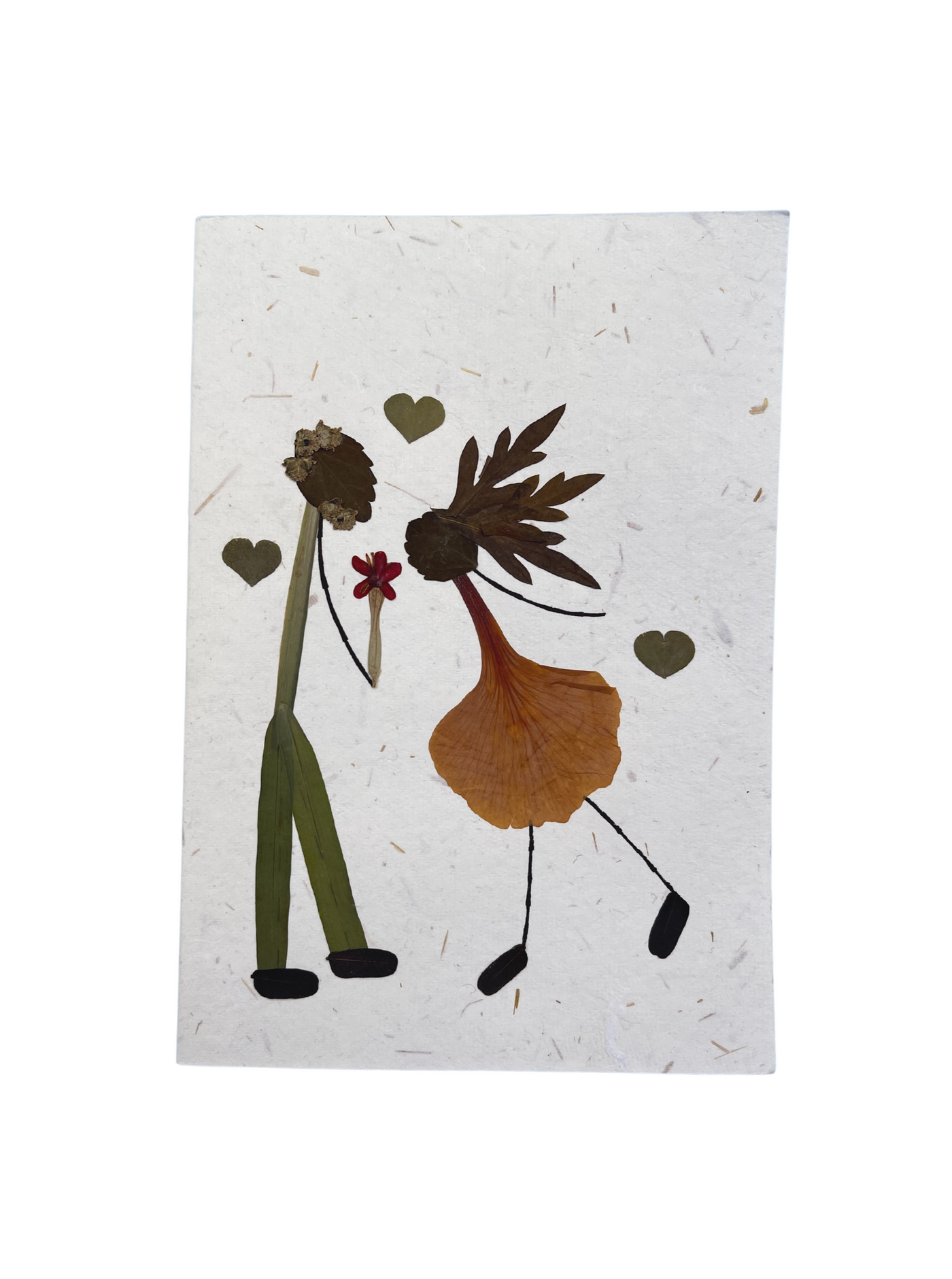 pressed flower card 