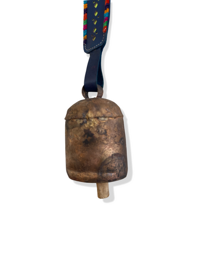 5" Copper Bell with Leather Hanger