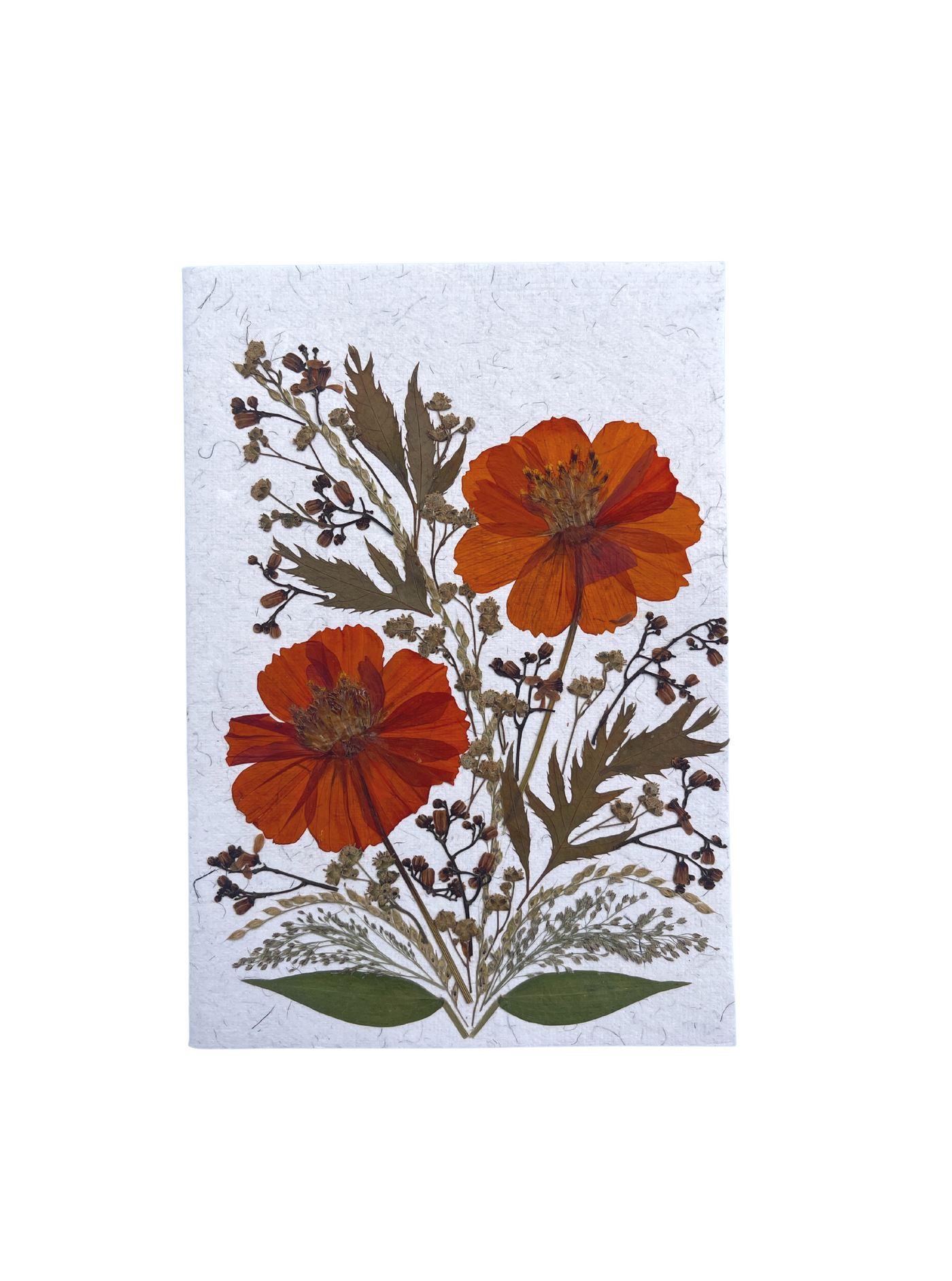 pressed flower card 