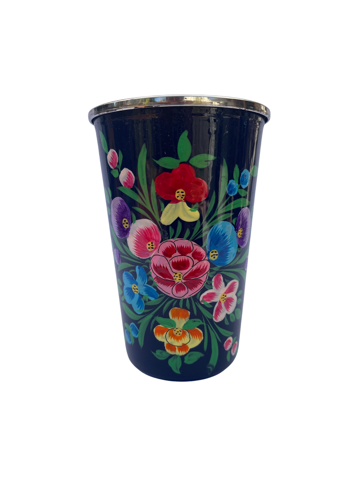 Hand Painted Bouquet Tumbler