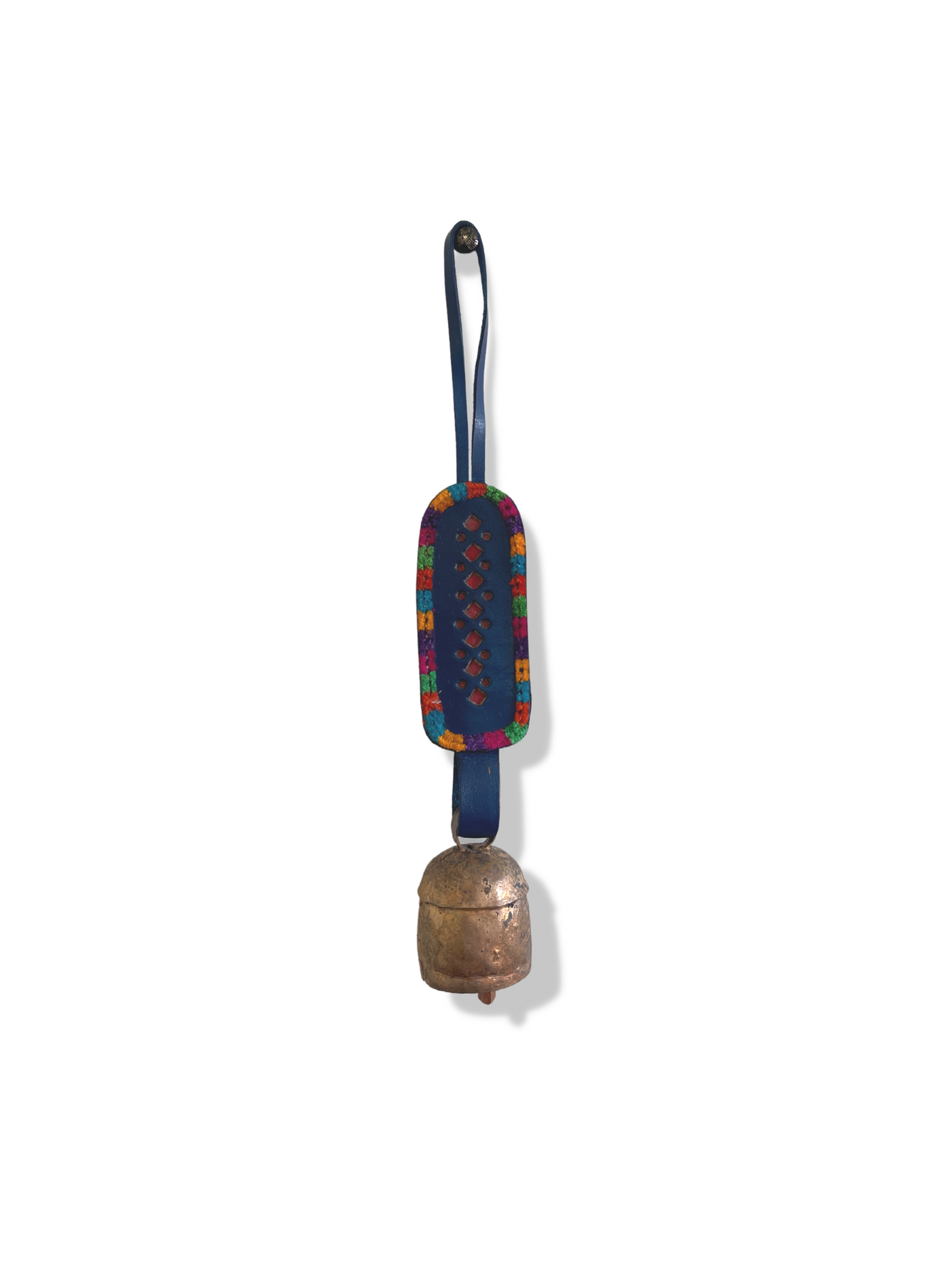 2 1/2" Copper Bell with Leather Hanger