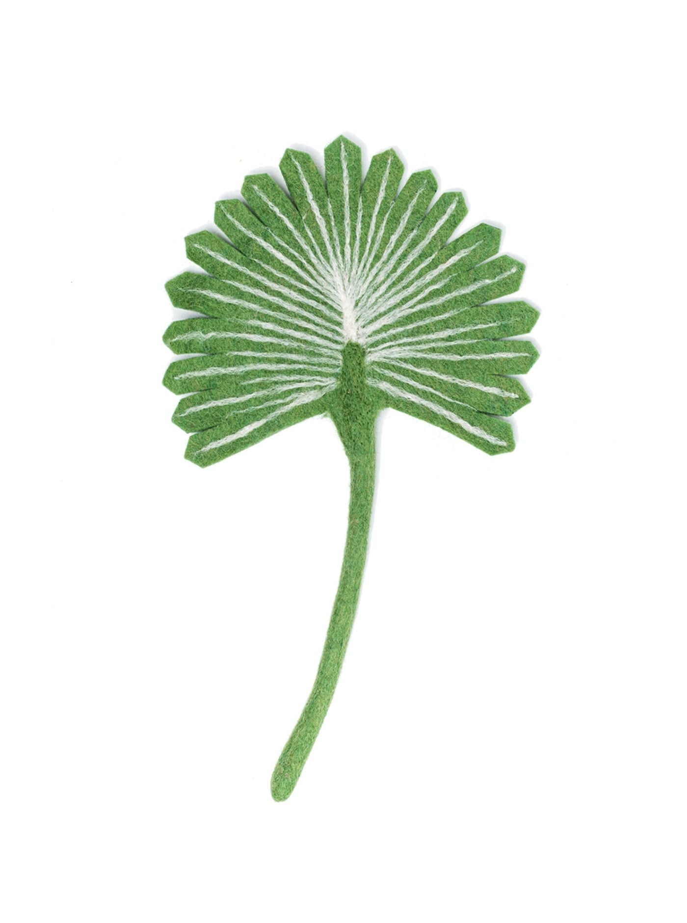 Felt Scalloped Fan Palm Leaf