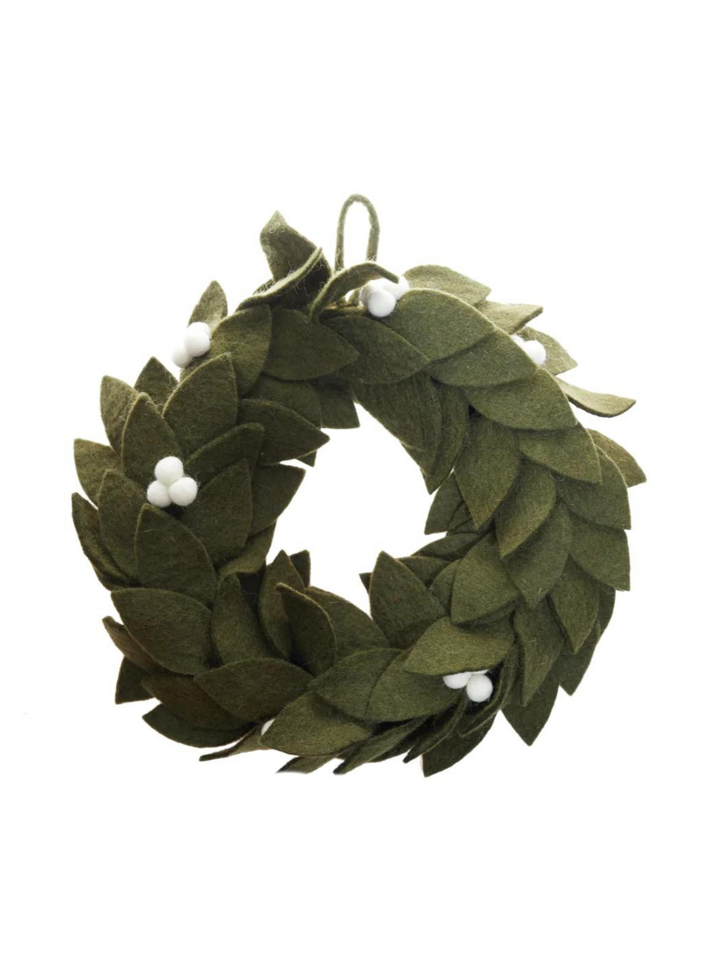 felt holiday wreath 