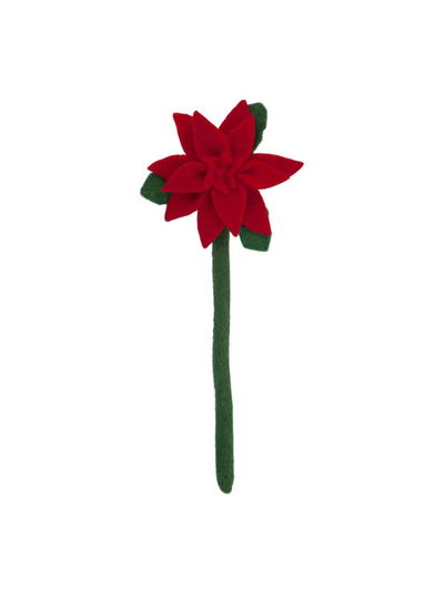 felt poinsettia  flower 
