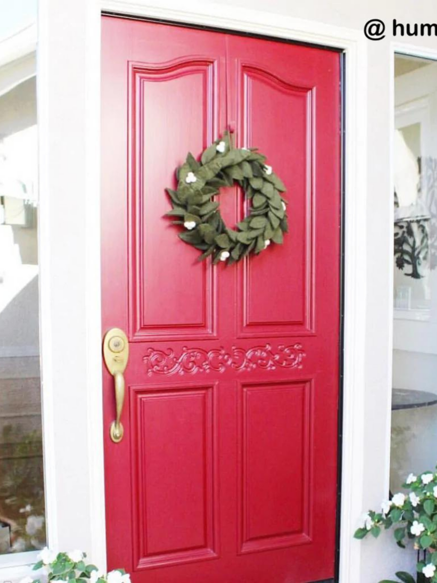 felt holiday wreath 