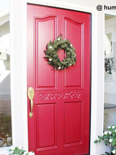 felt holiday wreath 