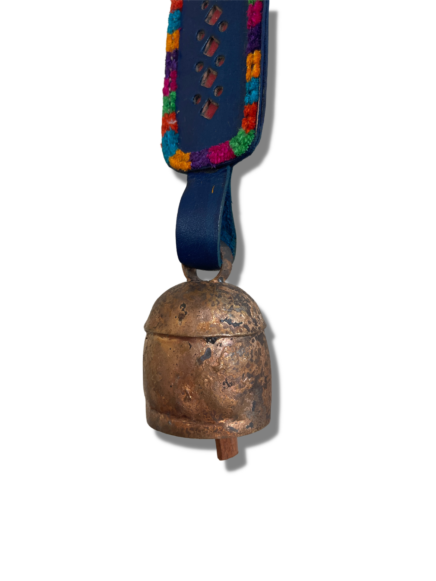2 1/2" Copper Bell with Leather Hanger
