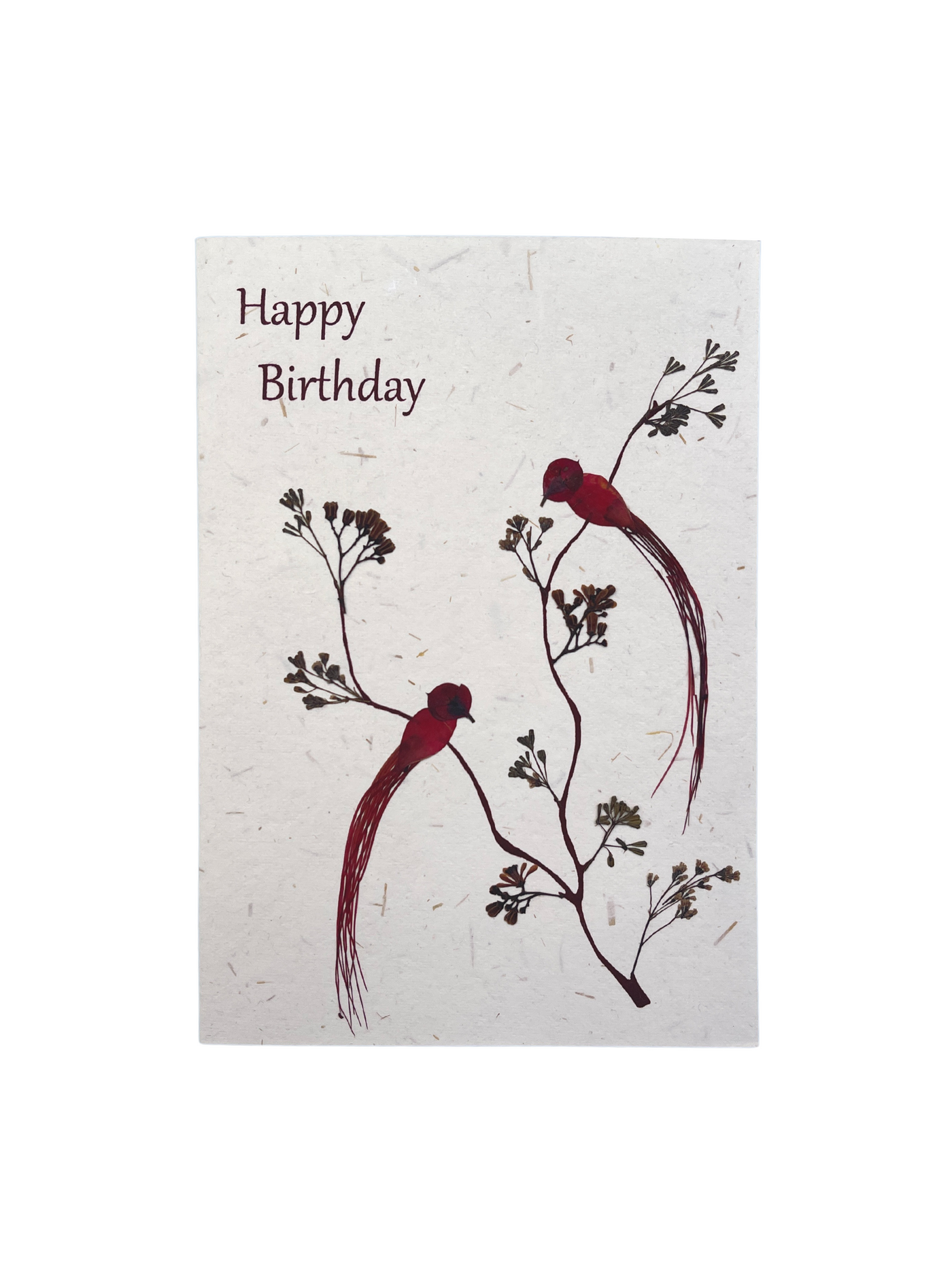 pressed flower card 