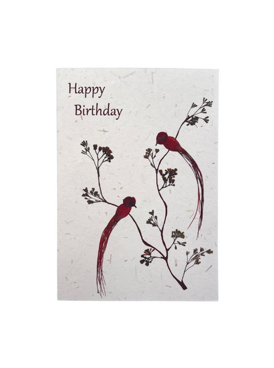 pressed flower card 