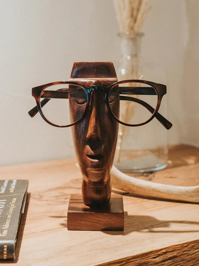 Face Eyeglass Holder Stand