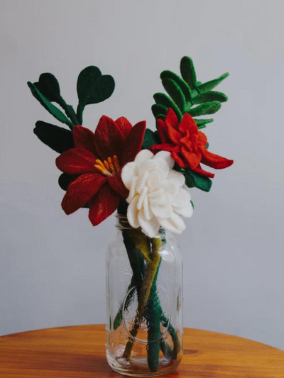 Felt Poinsettia Flower