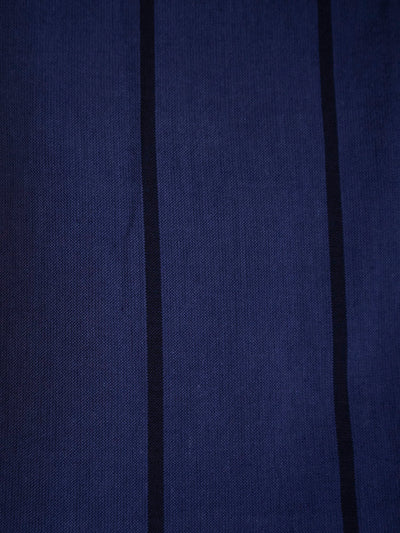Tie Front Jacket - Indigo Stripe