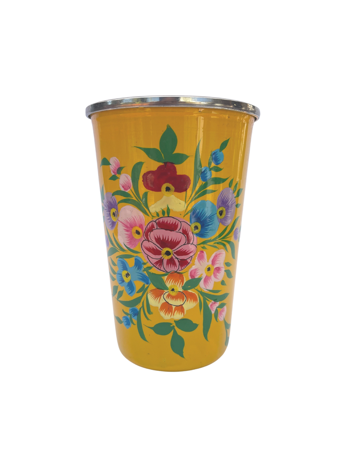 Hand Painted Bouquet Tumbler