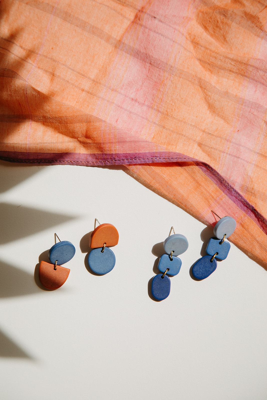 Backflip Clay Earrings - Three Colors