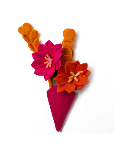 Mini Felt Hanging Bouquet - Wildflower Jade