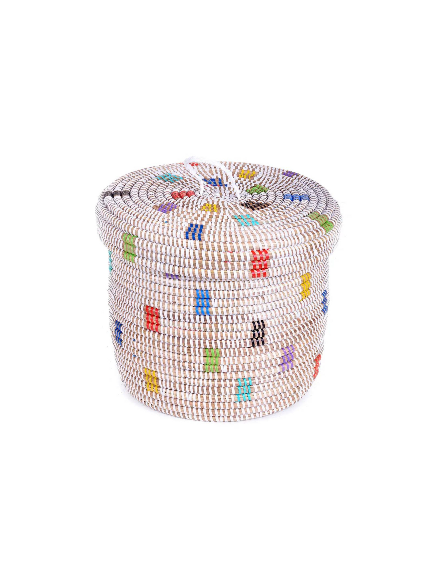 Prismatic Pixels Woven Storage Container