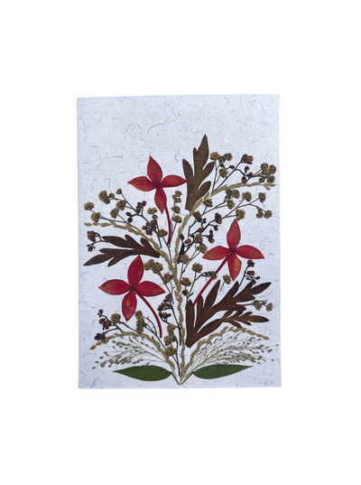 pressed flower card 