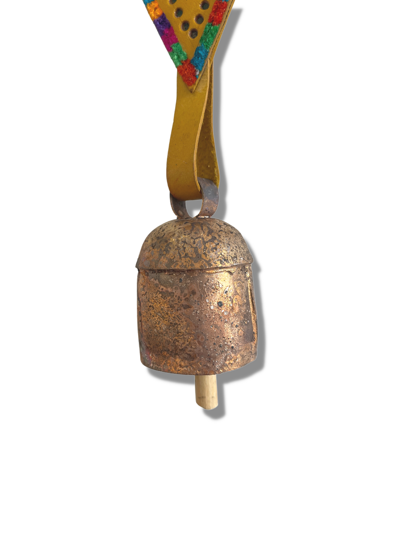 3" Copper Bell with Leather Hanger