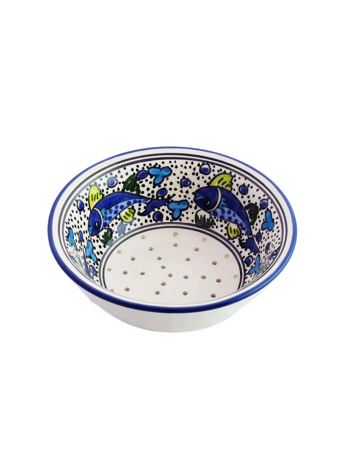 Tunisian Blue Fish Berry Bowl