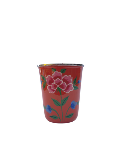 Hand Painted Mini Flower Tumbler