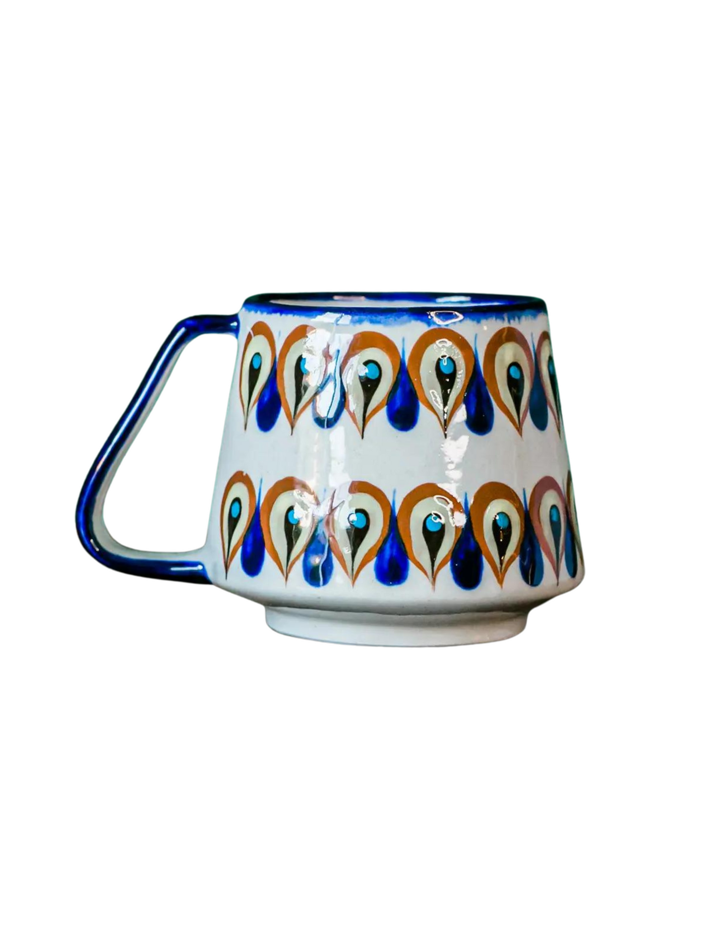 Peacock Ceramic Beer Mug