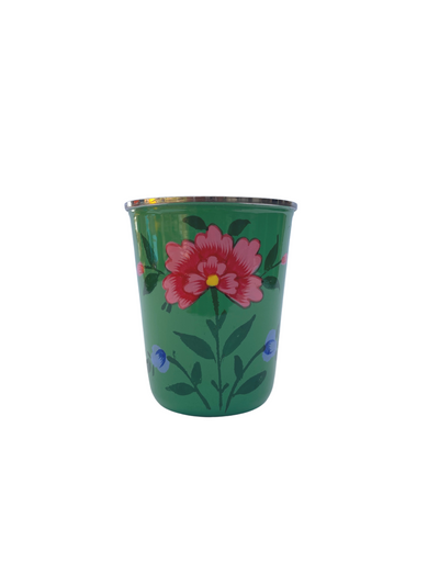 Hand Painted Mini Flower Tumbler