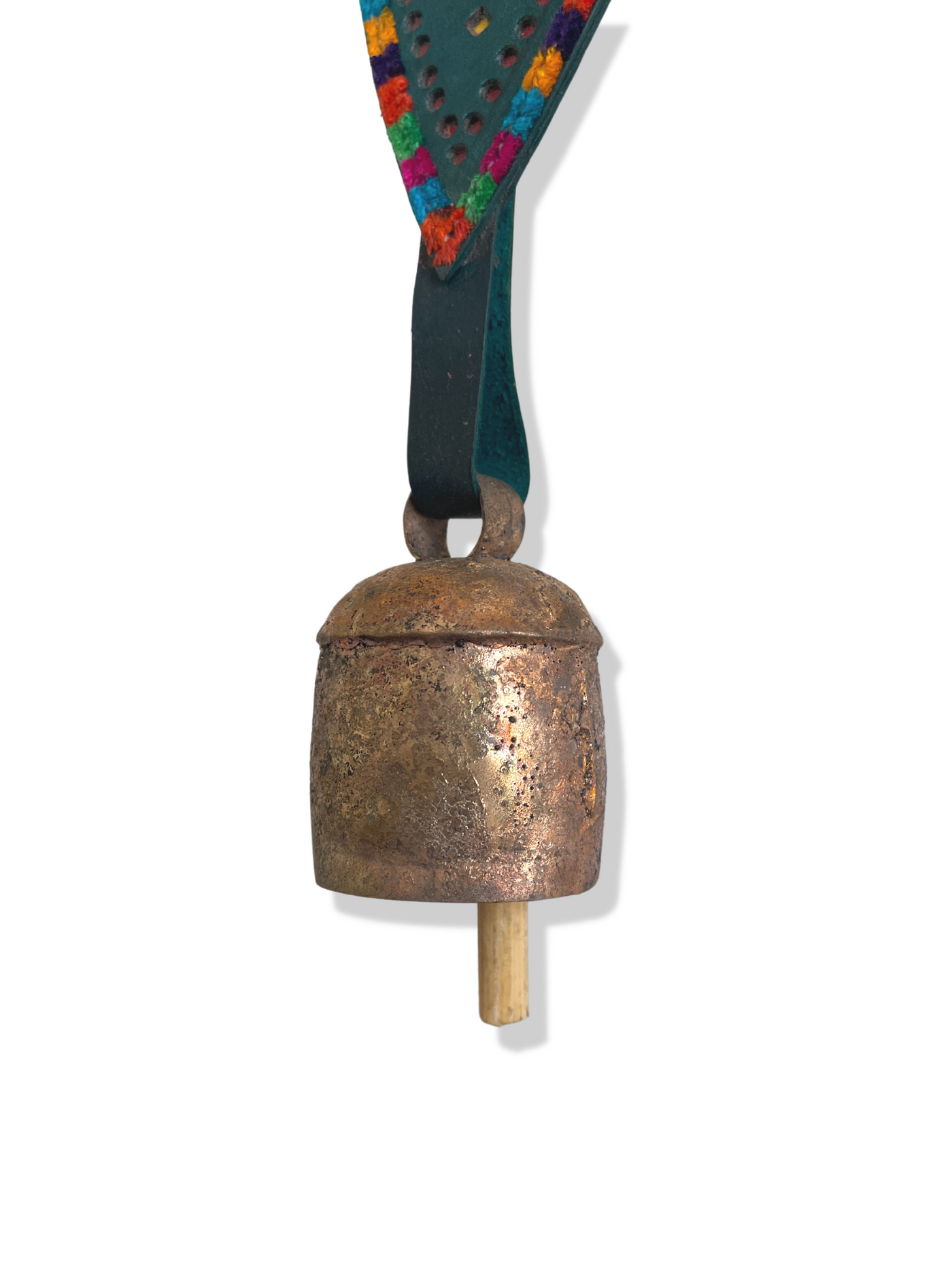 3" Copper Bell with Leather Hanger